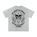 Snow Washed Oversized Cotton T-Shirt