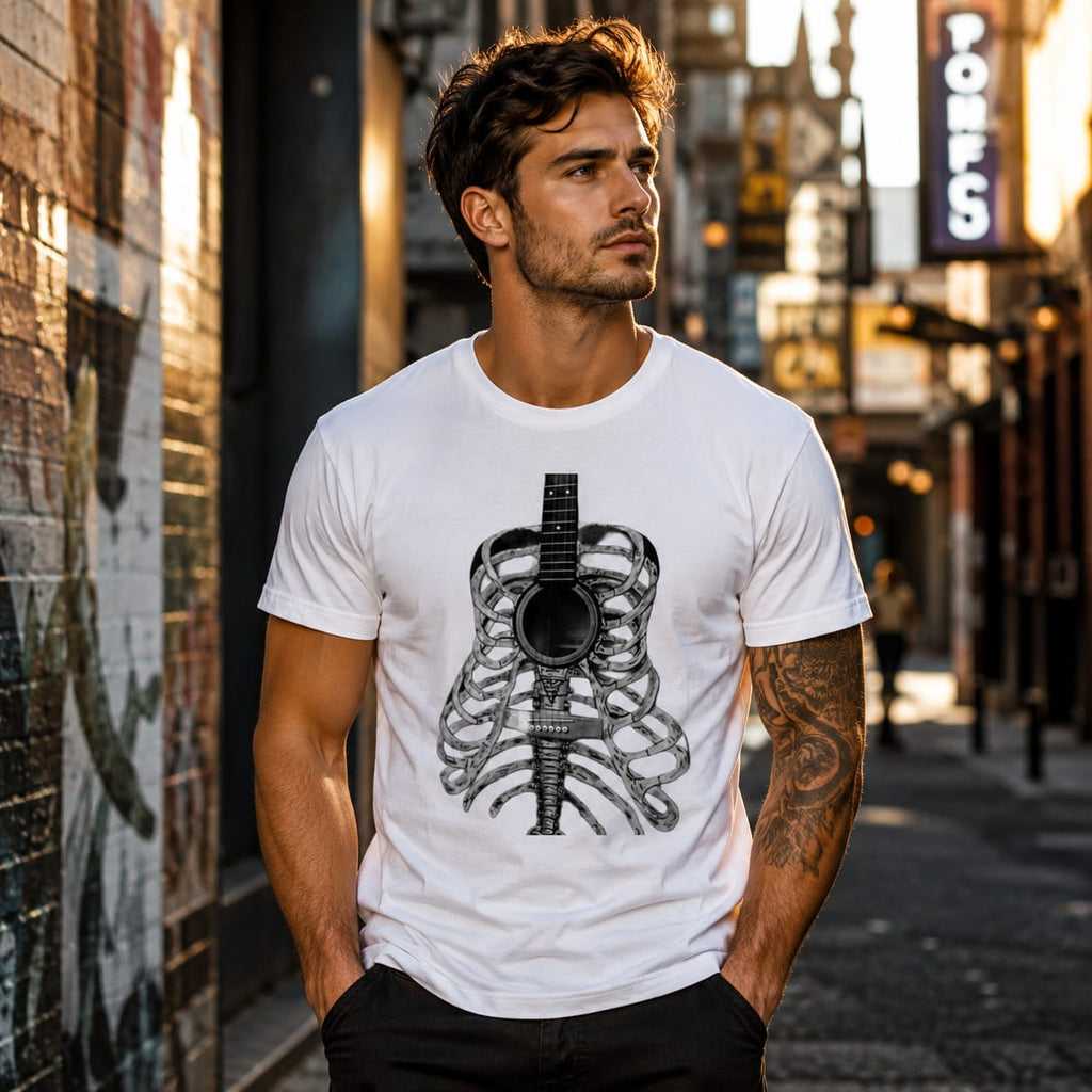 Heart of music Rib cage Guitar Tee